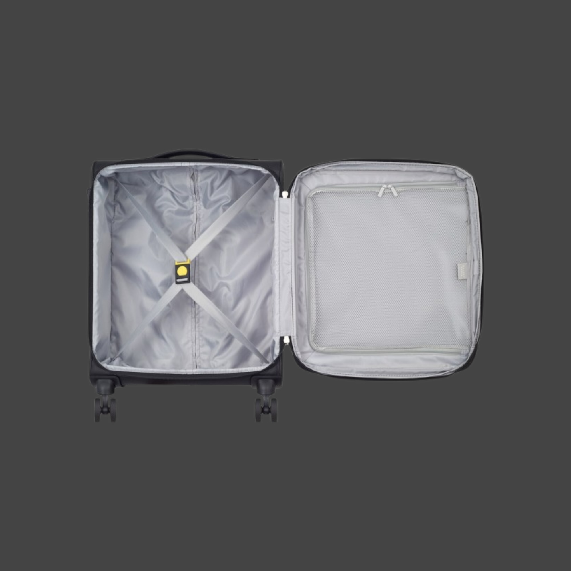 Delsey Dita Slim Βαλίτσα Καμπίνας 55cm Μαύρη