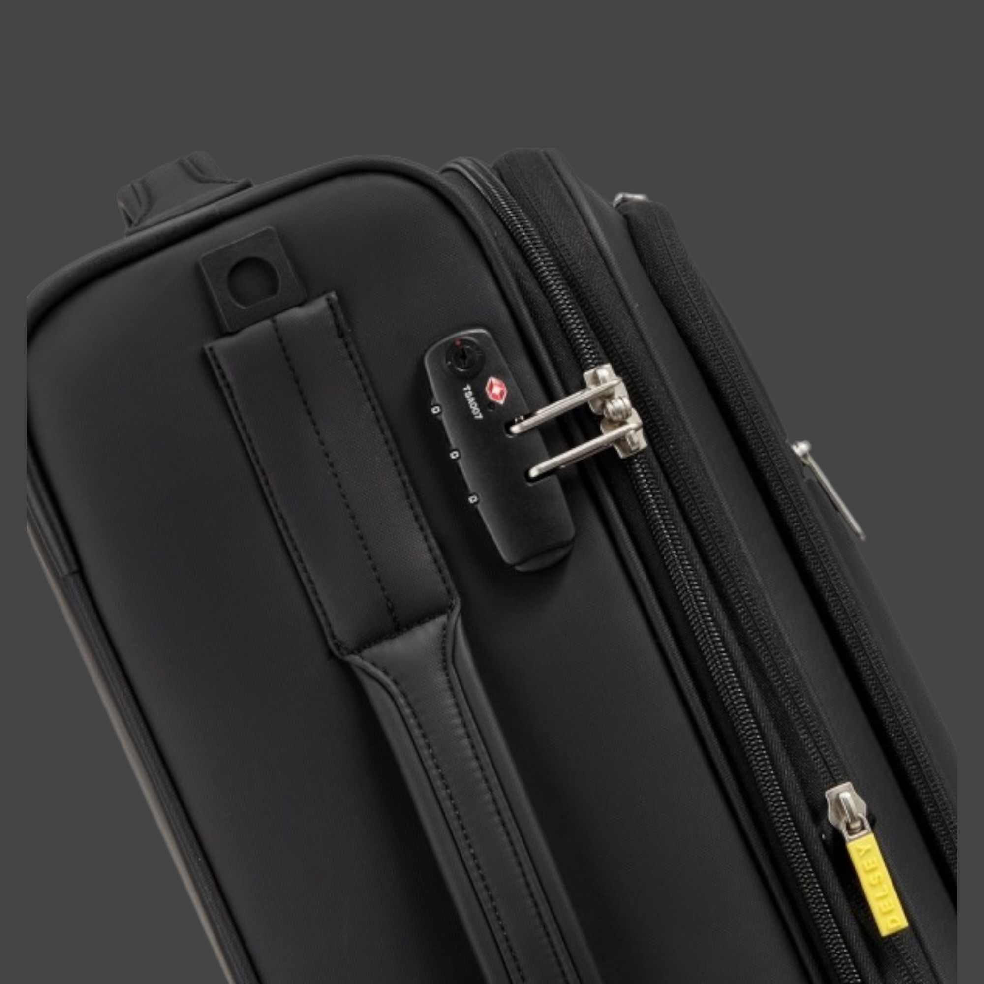 Delsey Dita Slim Βαλίτσα Καμπίνας 55cm Μαύρη