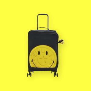 Kipling Smiley Βαλίτσα Καμπίνας 53cm Yellow Fun Black