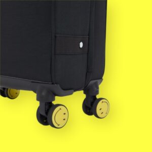 Kipling Smiley Βαλίτσα Καμπίνας 53cm Yellow Fun Black