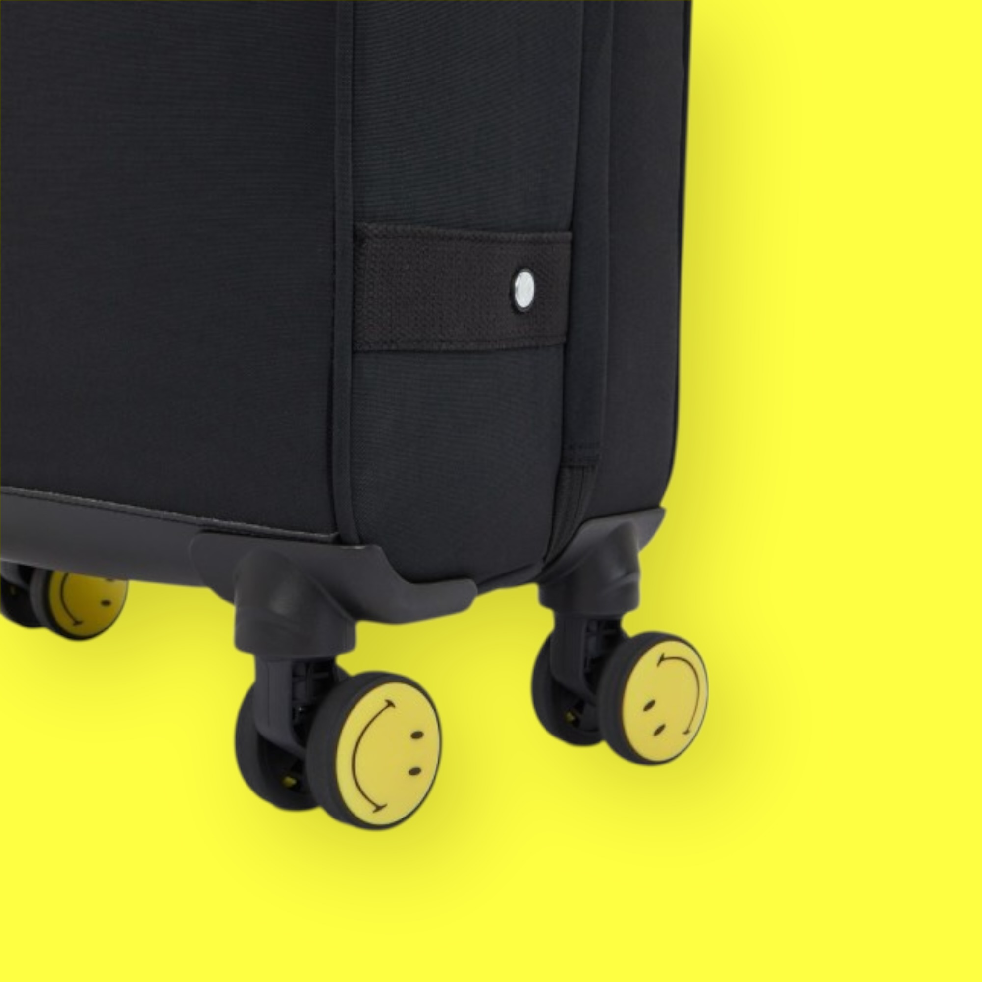 Kipling Smiley Βαλίτσα Καμπίνας 53cm Yellow Fun Black