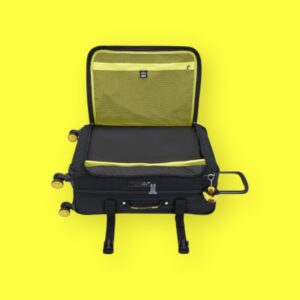 Kipling Smiley Μεσαία Βαλίτσα 66cm Yellow Fun Black