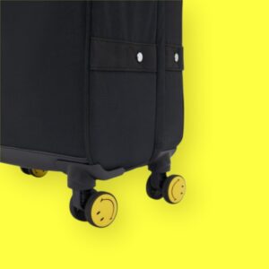 Kipling Smiley Μεσαία Βαλίτσα 66cm Yellow Fun Black