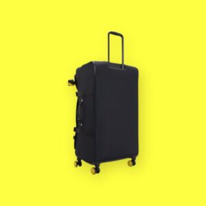 Kipling Smiley Μεγάλη Βαλίτσα 78cm Yellow Fun Black