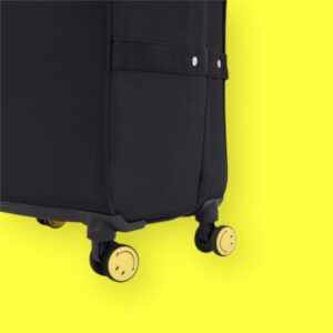 Kipling Smiley Μεγάλη Βαλίτσα 78cm Yellow Fun Black