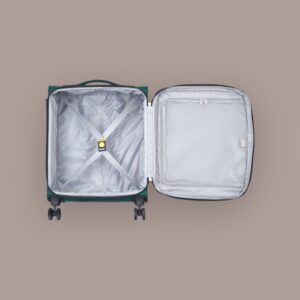 Delsey Dita Slim Βαλίτσα Καμπίνας 55cm Πράσινη