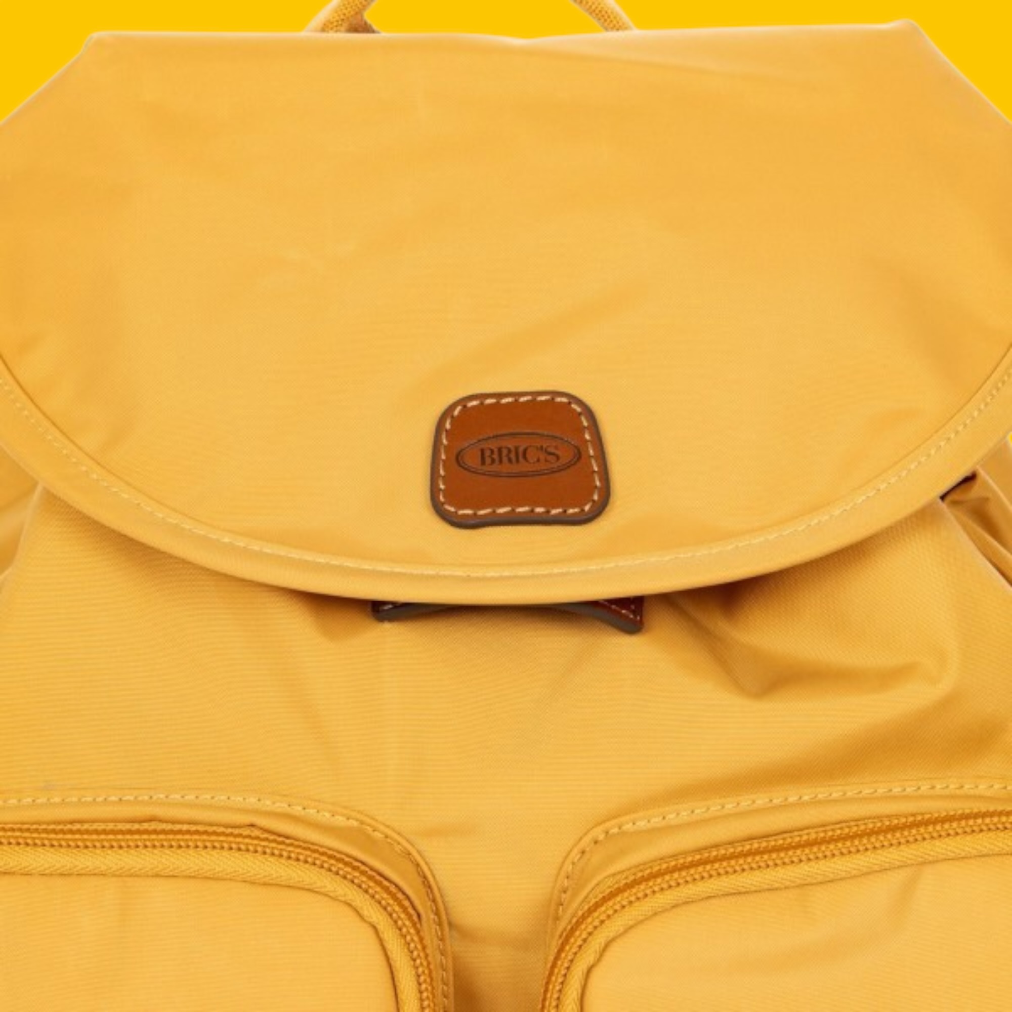 Bric’s Τσάντα Πλάτης X-Bag Honey Κίτρινη Γυναικεία