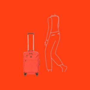 Bric’s Βαλίτσα Καμπίνας 55cm X-Travel Poppy Κοραλί