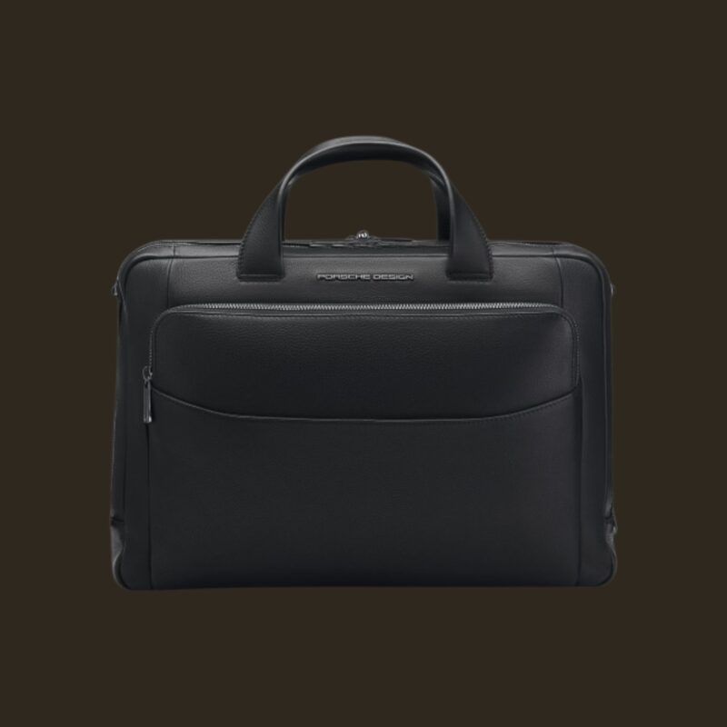Porsche Design μαύρος χαρτοφύλακας με κομψό επαγγελματικό σχεδιασμό