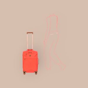 Bric’s Βαλίτσα Καμπίνας 55cm X-Travel Poppy Κοραλί