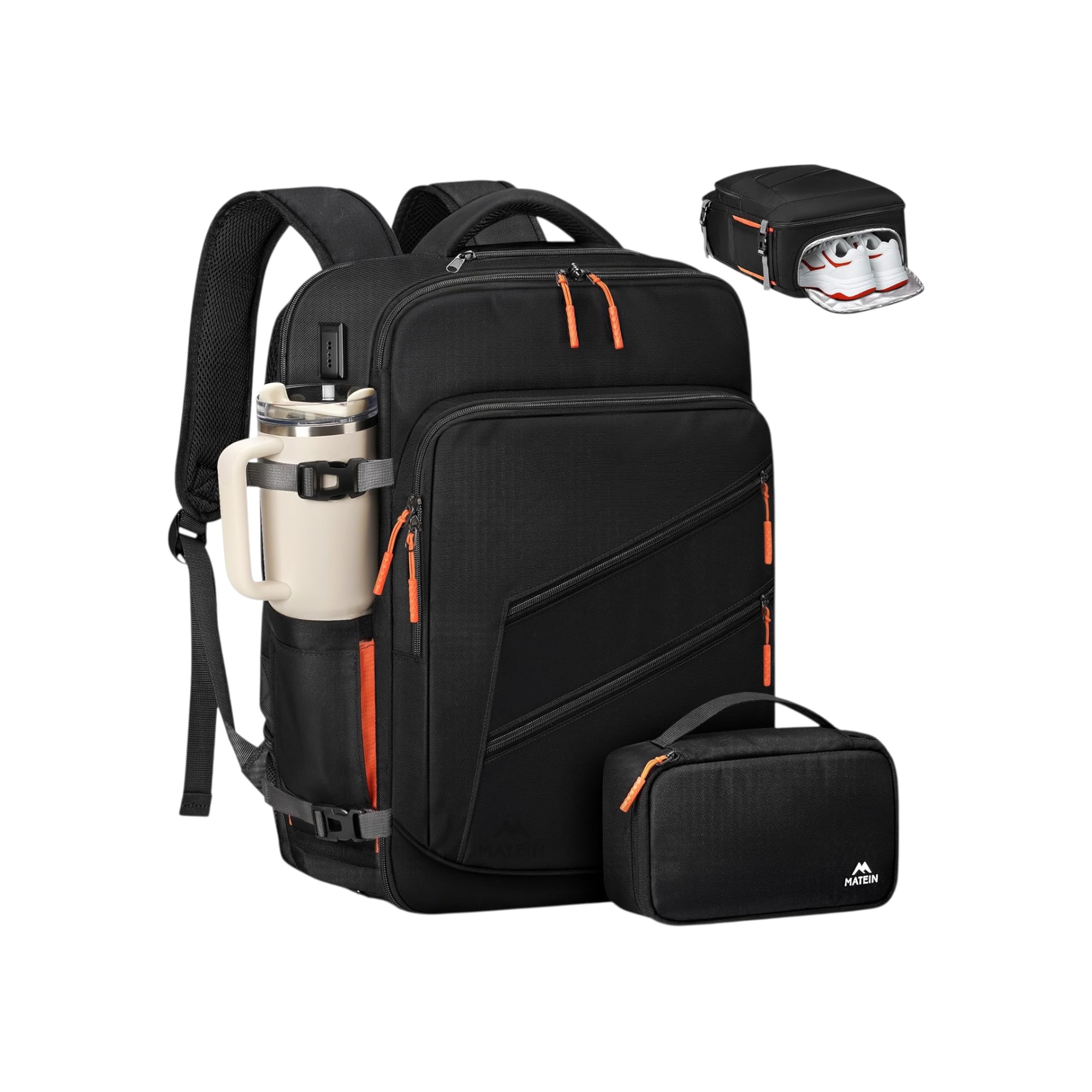 Matein 6738 Σακίδιο Πλάτης Cabin Size 30L 17” Μαύρο