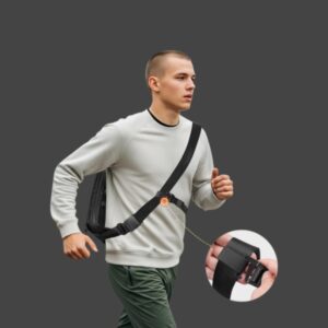 Matein Τσαντάκι Crossbody Καθημερινό 6780 Μαύρο