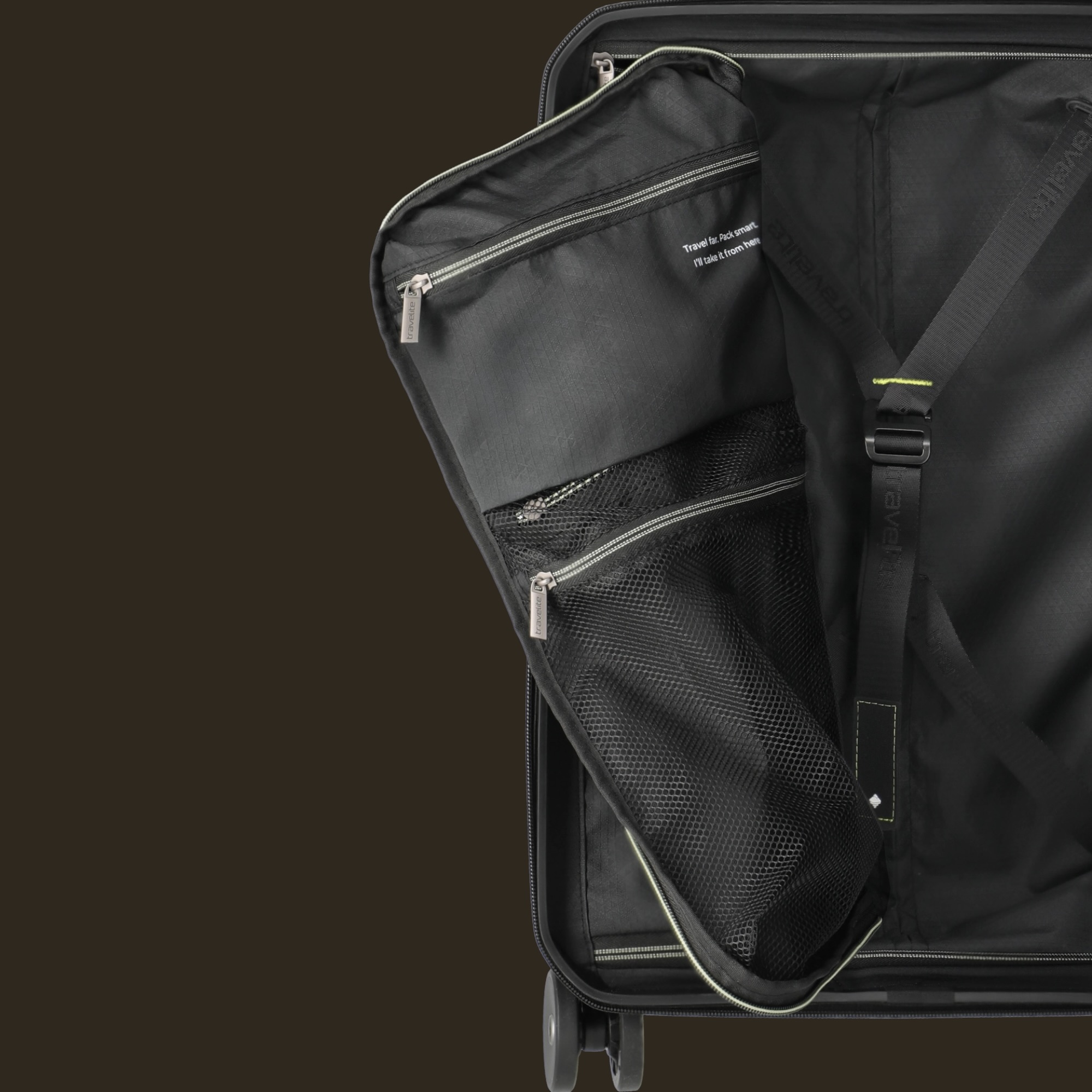 Travelite μεσαία βαλίτσα Millennium M Pine Green 67cm
