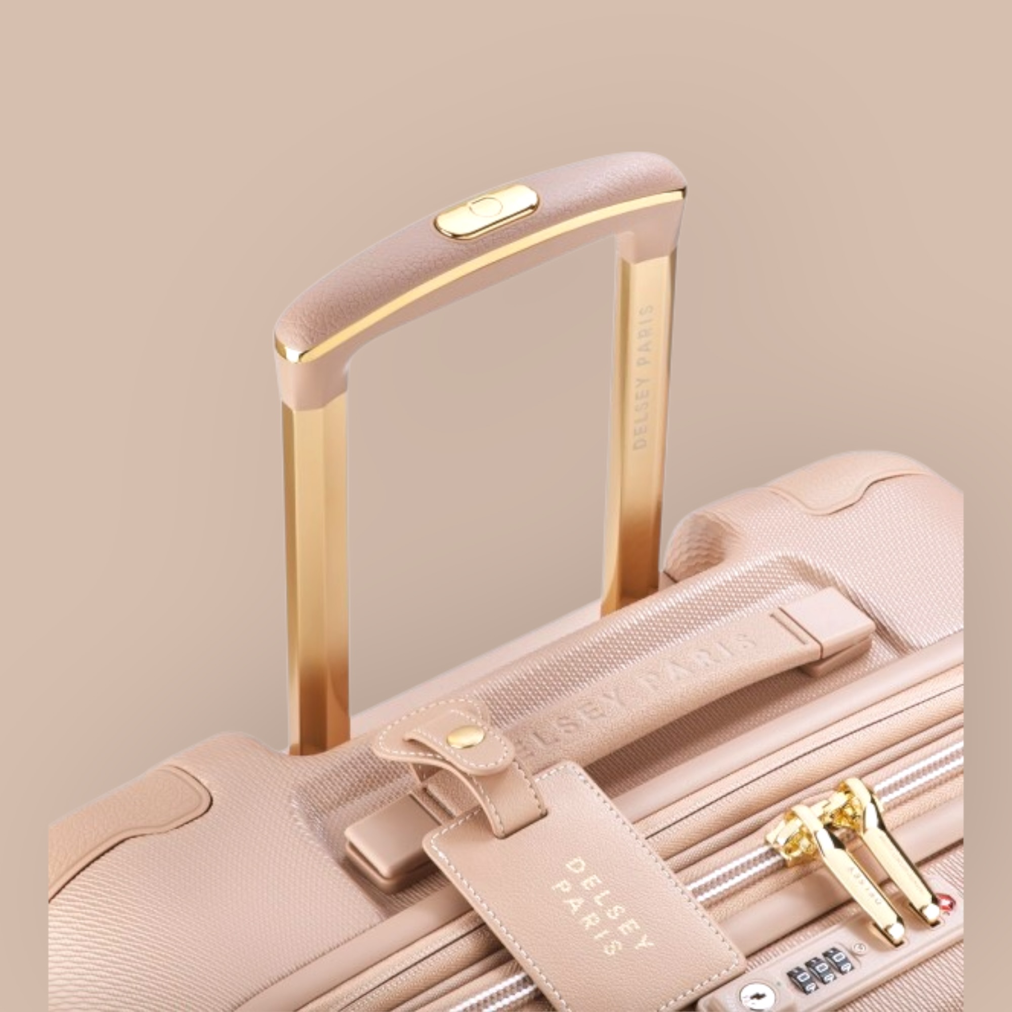 Delsey μεσαία βαλίτσα Chatelet Air 2.0 67cm Beige Rose