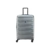 Delsey Meteor Μεγάλη Βαλίτσα 76x50x32/35cm Ασημί