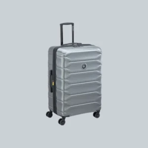 Delsey Meteor Μεγάλη Βαλίτσα 76x50x32/35cm Ασημί