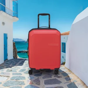 Delsey Anvers Βαλίτσα Καμπίνας 55x35x22,5/25,5cm Κόκκινη