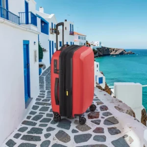 Delsey Anvers Βαλίτσα Καμπίνας 55x35x22,5/25,5cm Κόκκινη