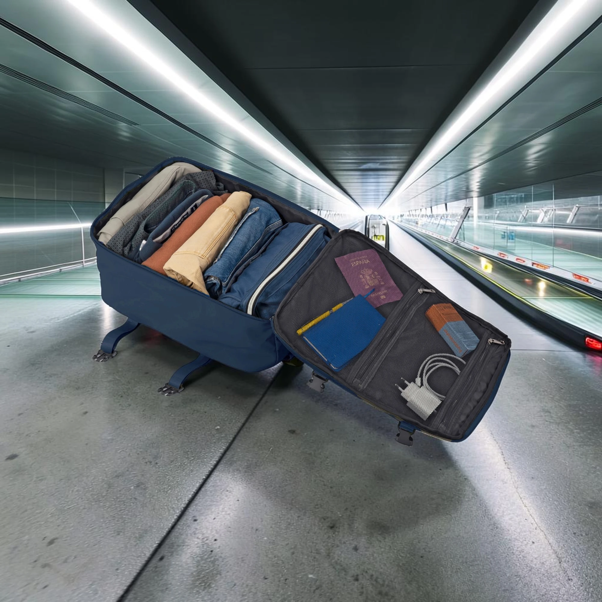 Benzi Diamond DM5897 Σακίδιο Underseat 40x30x20cm Μπλε