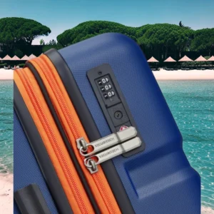 Securitech by Delsey Slash Βαλίτσα Καμπίνας Expandable 55x35x23/25cm Μπλε