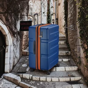 Securitech by Delsey Slash Μεγάλη Βαλίτσα Expandable 81x54x34.5/37.5cm Μπλε