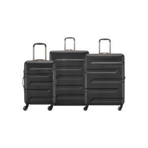 Securitech by Delsey Slash Σετ 3 Βαλίτσες 81-69-55cm Μαύρο
