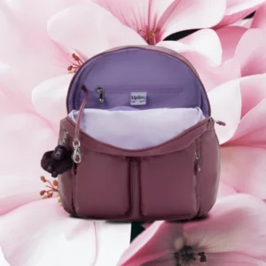 Kipling City Pocket S Σακίδιο Πλάτης 12L Μπορντό