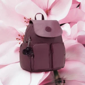 Kipling City Pocket S Σακίδιο Πλάτης 12L Μπορντό