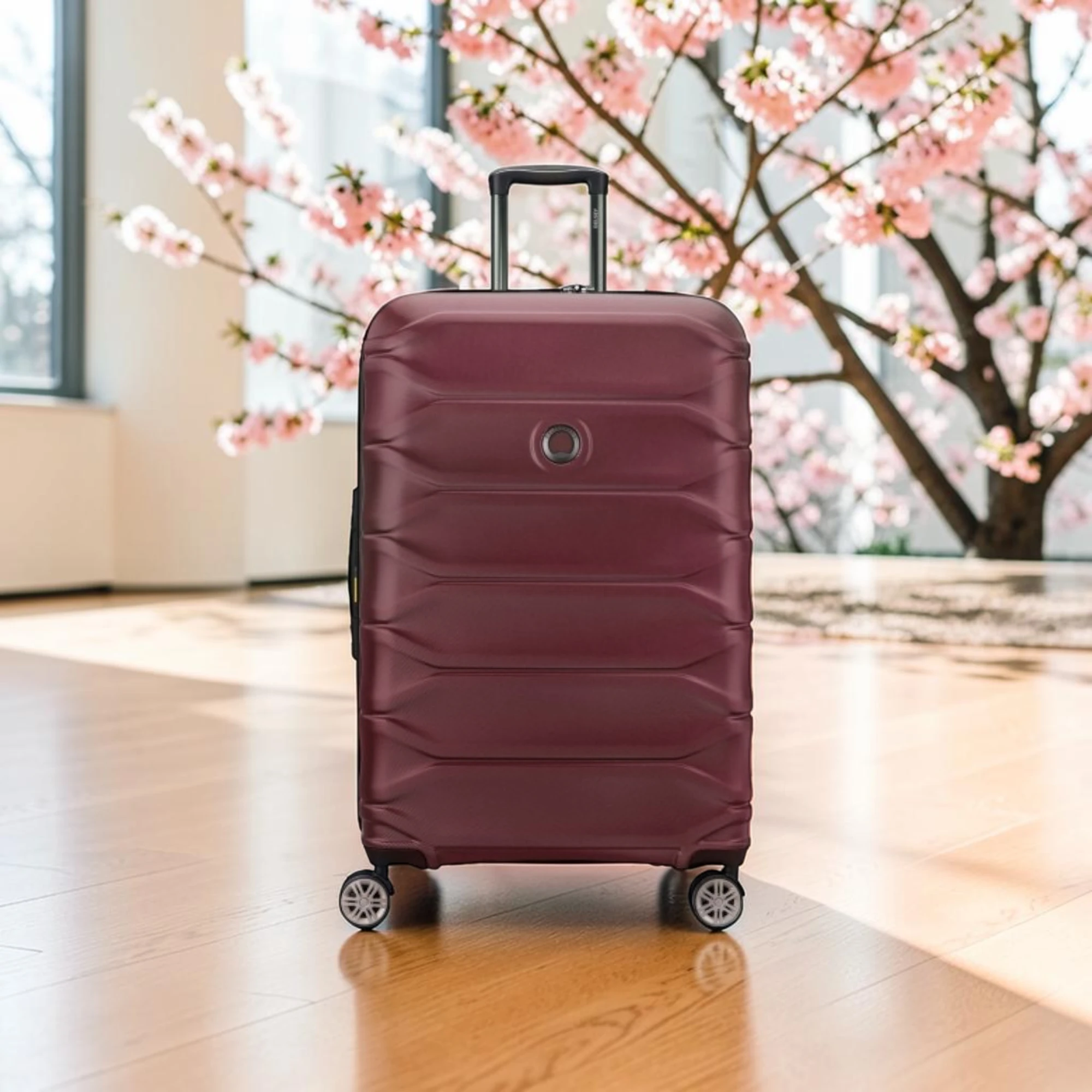 Delsey Meteor Σετ 3 Βαλίτσες 55x40x20/22cm 68x44x26.5/29.5cm 76x50x32/35cm Μπορντό - Image 3