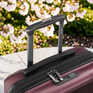 Delsey Meteor Σετ 3 Βαλίτσες 55-68-76cm Expandable Μπορντό