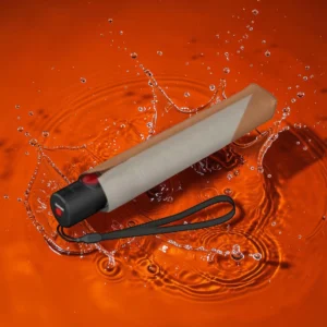 Knirps U.200 U.Series Duomatic Αυτόματη Ομπρέλα Τσέπης Καφέ