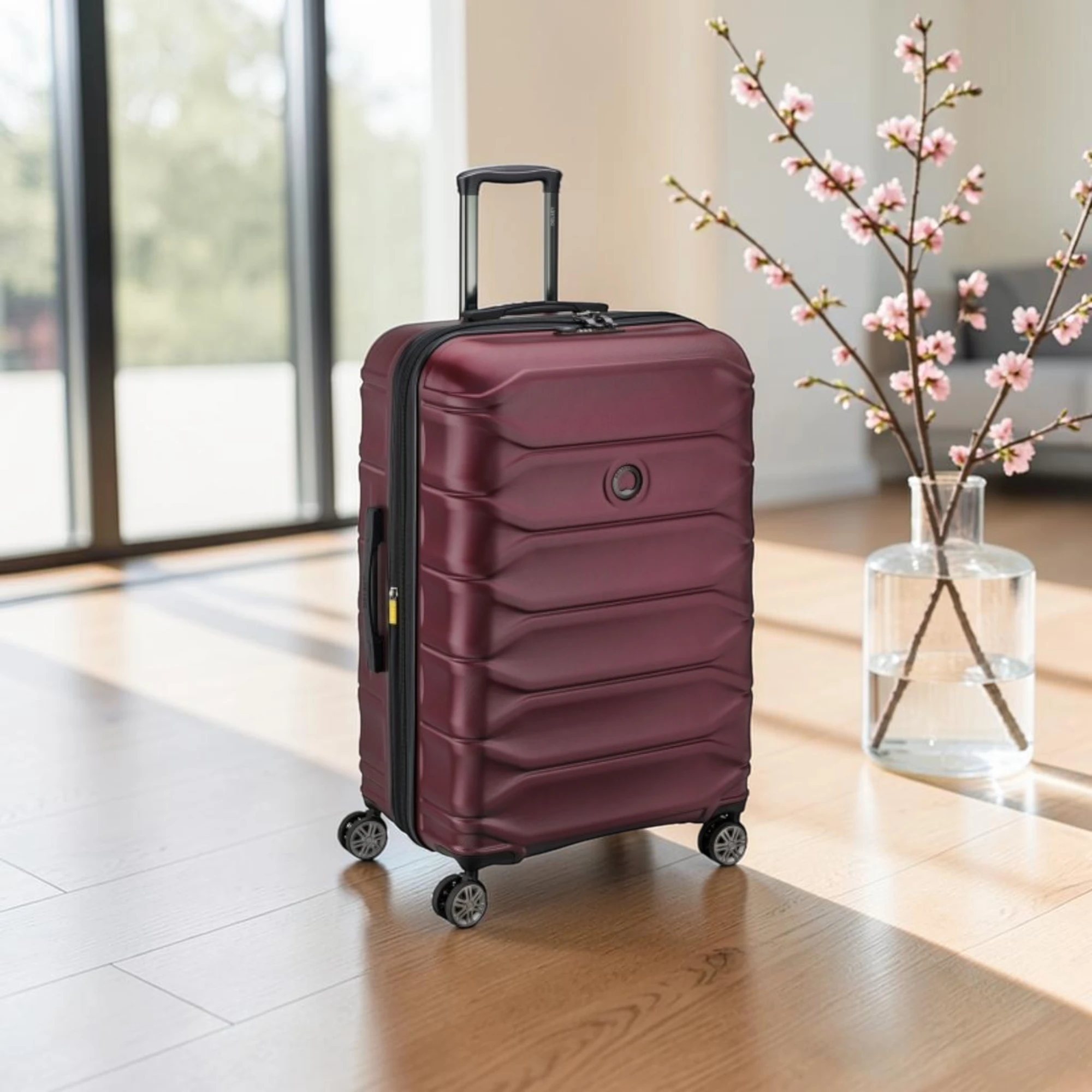 Delsey Meteor Σετ 3 Βαλίτσες 55x40x20/22cm 68x44x26.5/29.5cm 76x50x32/35cm Μπορντό - Image 4