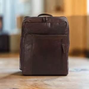 Spikes & Sparrow Jonathan Δερμάτινο Σακίδιο Πλάτης Cabin Bag 15,6'' Σκούρο Καφέ