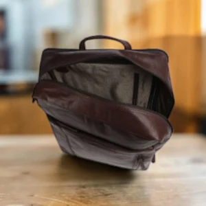 Spikes & Sparrow Jonathan Δερμάτινο Σακίδιο Πλάτης Cabin Bag 15,6'' Σκούρο Καφέ