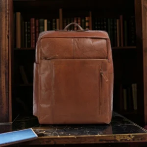 Alternative view of Spikes & Sparrow Jonathan Δερμάτινο Σακίδιο Πλάτης Cabin Bag 15,6'' Κονιάκ