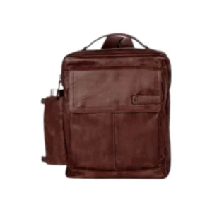 Spikes & Sparrow Fred Δερμάτινο Σακίδιο Laptop 15,6'' Σκούρο Καφέ