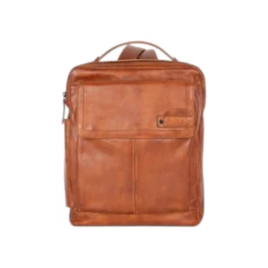 Spikes & Sparrow Fred Δερμάτινο Σακίδιο Laptop 15,6'' Κονιάκ
