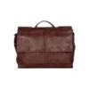 Spikes & Sparrow Benzo Δερμάτινος Χαρτοφύλακας Laptop 15,6'' Σκούρο Καφέ