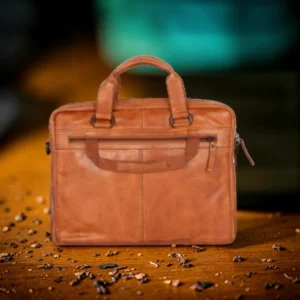 Spikes & Sparrow Kevin Δερμάτινος Χαρτοφύλακας Laptop 15'' Κονιάκ