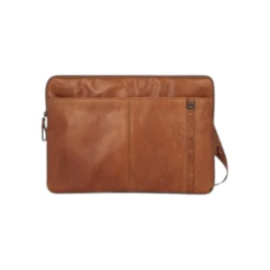 Spikes & Sparrow Seattle Δερμάτινος Χαρτοφύλακας Laptop 15,6'' Κονιάκ