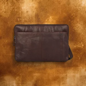 Spikes & Sparrow Seattle Δερμάτινος Χαρτοφύλακας Laptop 15,6'' Σκούρο Καφέ