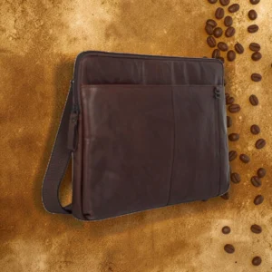 Spikes & Sparrow Seattle Δερμάτινος Χαρτοφύλακας Laptop 15,6'' Σκούρο Καφέ