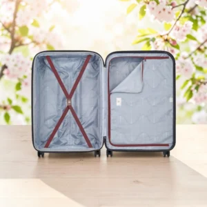 Delsey Meteor Σετ 3 Βαλίτσες 55-68-76cm Expandable Μπορντό