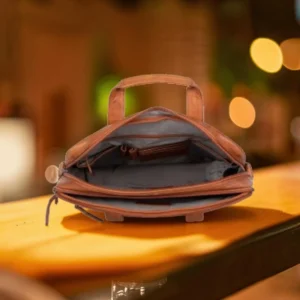 Spikes & Sparrow Montana Δερμάτινος Χαρτοφύλακας Laptop 15'' Κονιάκ