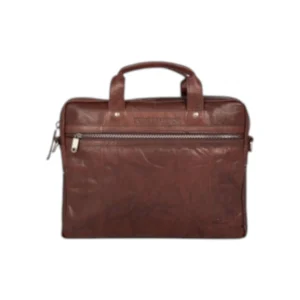 Spikes & Sparrow Montana Δερμάτινος Χαρτοφύλακας Laptop 15'' Σκούρο Καφέ