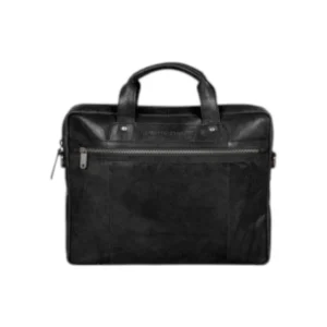 Spikes & Sparrow Montana Δερμάτινος Χαρτοφύλακας Laptop 15'' Μαύρος