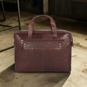 Spikes & Sparrow Colorado Δερμάτινος Χαρτοφύλακας Laptop 16,4'' Σκούρο Καφέ