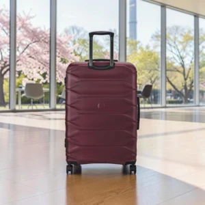 Delsey Meteor Σετ 3 Βαλίτσες 55-68-76cm Expandable Μπορντό