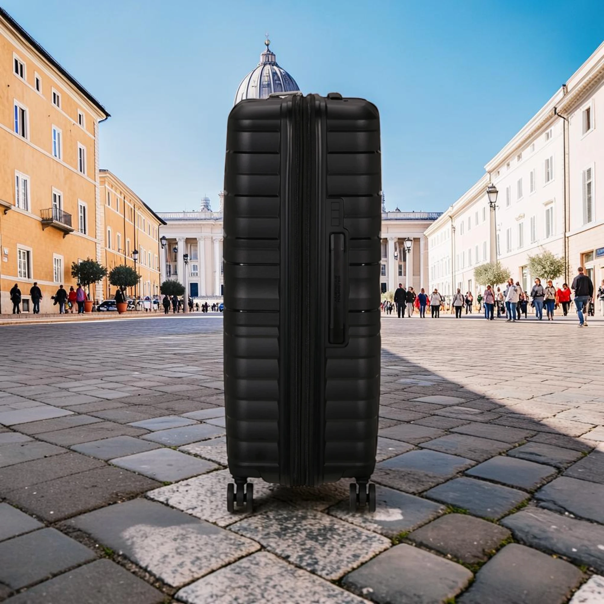 American Tourister Flytwist Μεγάλη Βαλίτσα Expandable 78cm Μαύρη