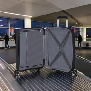 American Tourister Flytwist Βαλίτσα Καμπίνας Expandable 55cm Μαύρη